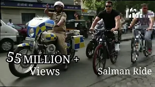 Salman Khan And Brother Sohail Khan Riding Cycle On The Streets Of Bandra,Mumbai Road #salmankhan