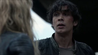 t100 4x02 | raven and bellamy fight, "you're not the only one who has to live with your call"