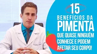 15 BENEFÍCIOS DA PIMENTA QUE AFETAM SEU CORPO!