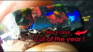 BEST EVER Year's Most Exquisite Black Opal Cutting you won't believe your eyes BEST EVER