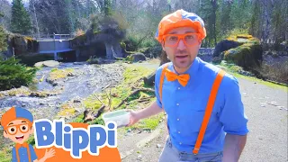 Blippi at the Zoo - Feeding the Animals | Kids Fun & Educational Cartoons | Moonbug Play and Learn