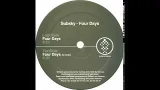 Subsky - Four Days (Original Mix) [2001]