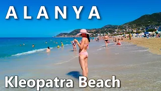 Alanya Kleopatra Beach 2023 Walking Tour 4K🇹🇷