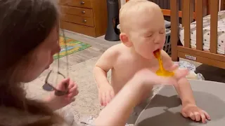 Oh no!!! Babies are spitting up milk everywhere - Baby Puke On Siblings - Funny Pets Moments