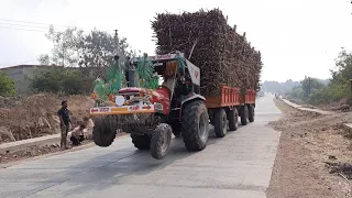 Mahindra arjun tractor 30 Tan Shugar cane load