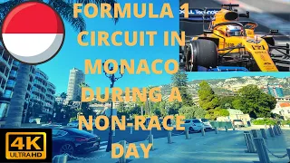 Monaco Formula 1 Circuit Driving Tour | Normal Traffic Monte-Carlo  During a Non-Race Day 2022 | 4K