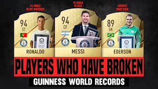 20 PLAYERS WHO HAVE BROKEN GUINNESS WORLD RECORDS! 🤯😱 | FT. Messi, Ederson, Ronaldo...