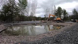 Natural Pool construction part 1 : excavation, liner, aggregates, plumbing