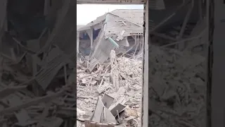 Так виглядає зруйноване пологове відділення у Вільнянську на Запоріжжі. Відео: Суспільне #shorts