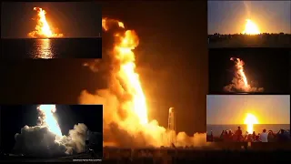 NASA Antares rocket exploding!! with 6 synced videos (2021 Video Uploaded)