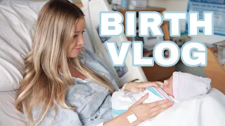 NATURAL BIRTH VLOG // unmedicated + positive experience