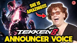 This Announcer has an INSANE VOICE!🔥Lenne Hardt Announces All TEKKEN 8 Characters