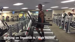 Walking On Treadmill w/ High Incline