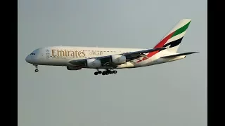 Emirates A380 Landing at Brisbane Airport (YBBN)