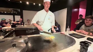 Amazing Hibachi Techniques: Teppanyaki Chef. Japan Pavillion. EPCOT WIRLD SHOWCASE. ​⁠#epcot #japan