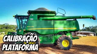 Como fazer calibração da plataforma colheitadeira sts9670 John Deere pressão na roça