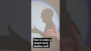 How to make a simple hand shadow wolf #handshadow