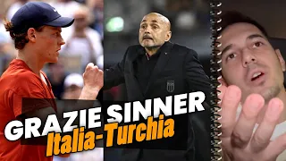 Grazie Sinner ➡︎ Italia-Turchia 0-0