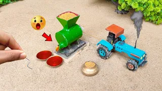 diy tractor making flour mill machine science project #3 || flour mill || @KeepVilla || @MiniTheQ