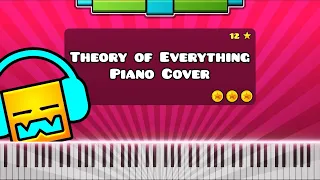 Theory of Everything by DJ Nate - Piano Tutorial / Cover (Geometry Dash Level 12)