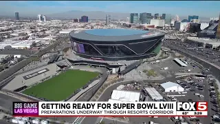 Getting ready for Super Bowl LVIII in Las Vegas