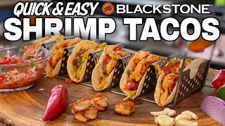 Spicy Shrimp Tacos | Blackstone Griddle