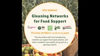 Webinar recording: Gleaning Networks for Food Support