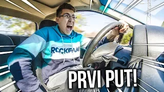 PRVI PUT VOZIM AUTO!! *LOŠE SE ZAVRŠILO*