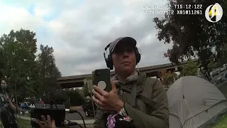 Police body camera footage shows 2020 arrest of Oregon radio reporter April Ehrlich in Medford park