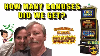 Eureka Reel Blast Big Bonus Wins at Four Winds Casino