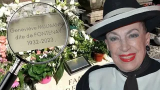 La tombe de Geneviève de FONTENAY au Cimetière Parisien d'Ivry sur Seine. Ensoleillée ☀️ et fleurie