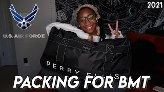 PACKING FOR AIR FORCE BMT | Basic Military Training