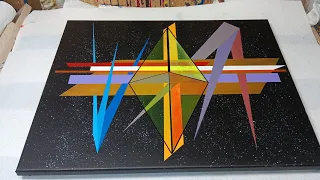 Acrylic geometric painting # 48