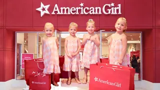 FIRST Time At The AMERICAN GIRL Store- Dad CAN’T Say NO 🙅🏻‍♂️| GARDNER QUAD SQUAD