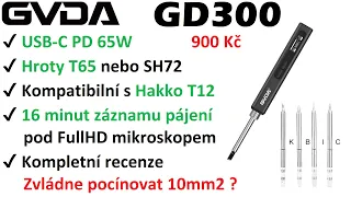 Přenosná pájka GD300 s USB-C