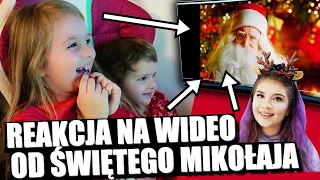 REAKCJA OLIWKI I STASIA NA WIDEO OD ŚWIĘTEGO MIKOŁAJA 💜 NIESPODZIANKA 💜 POPŁAKAŁAM SIĘ