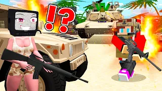 How JJ And TV WOMAN Became War in Minecraft! Can Mikey Save TV GIRL Village?! in Minecraft - Maizen