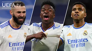 ⚪ BENZEMA, VINICIUS, RODRYGO | All REAL MADRID 2021/22 GOALS to reach the #UCL Final ⚽