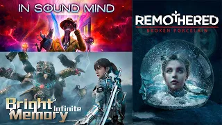 Мнение об играх Bright Memory: Infinite, Remothered: Broken Porcelain, In Sound Mind