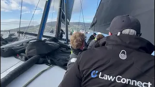 On board LawConnect as they win the 2023 Sydney Hobart