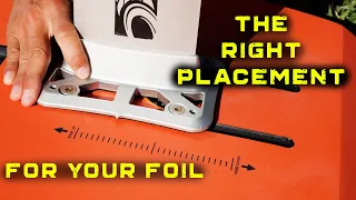 How to place your foil on your board