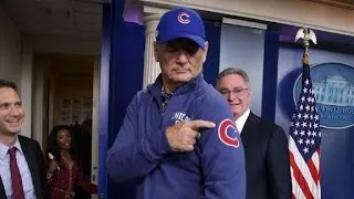 Bill Murray crashes White House briefing