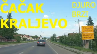 Čačak - Kraljevo, car journey, Šumadija, Serbia, main road 22, May 2023