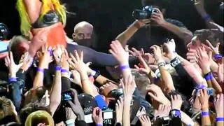 Lady Gaga Crowd Surfing at Monster Ball Tour in Toronto