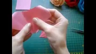 Оригами роза из бумаги простые цветы своими руками  Origami rose 1