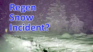 Regen braking snow incident?