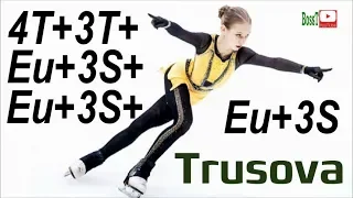 Alexandra TRUSOVA - 4T+3T+Eu+3S+Eu+3S+Eu+3S, Champions on Ice 2019