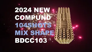 2024 NEW 25*30*175MM 104SHOTS MIX SHAPE COMPOUND