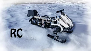 [MOC] Lego Technic Snowmobile V2 - With BuWizz - In the Snow