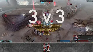 Dawn of War 2 - 3v3 | Marky Mark + Kabanyaka + Corniflox [vs] DEFENSELESS + Lindonin + oLev